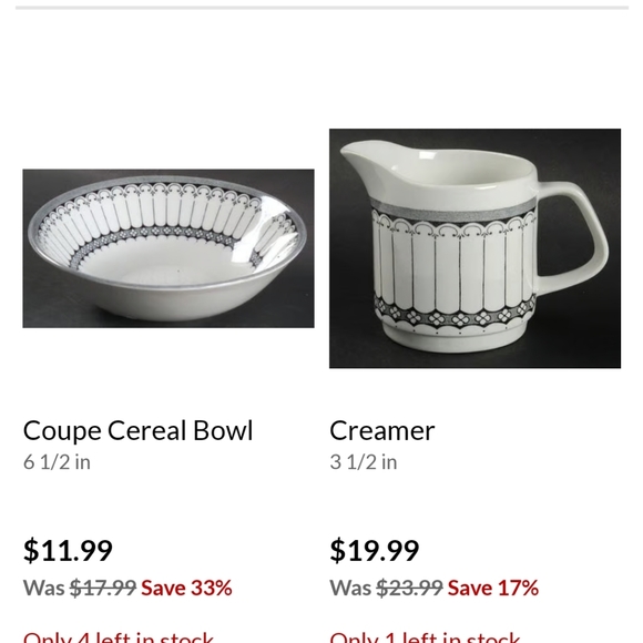 Contessa English Ironstone J&G Meakin Coup Cereal Bowl Discontinued Gray Band... - Picture 2 of 3